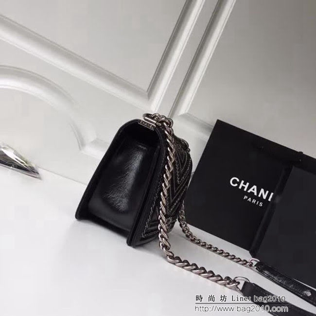 香奈兒CHANELCHANE2018FW款皺紋小牛皮單肩斜挎鏈條包 DSC2028
